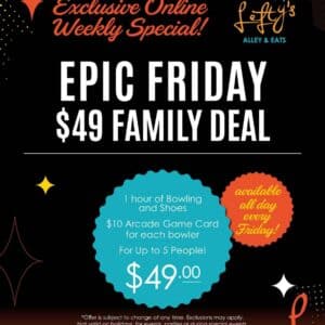Epic Family Fridays epic fridays deal