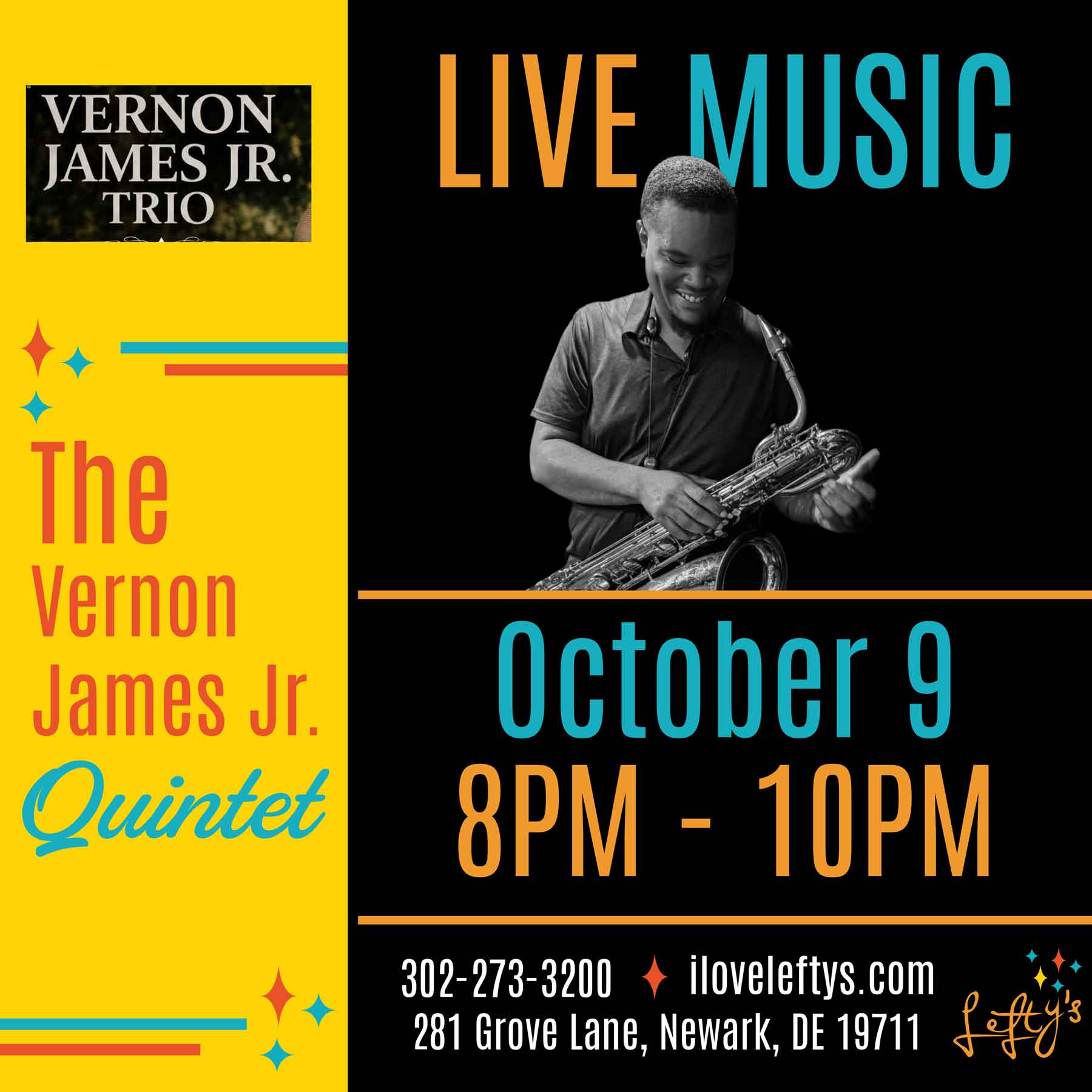 the vernon james jr. quintet 10.9 1